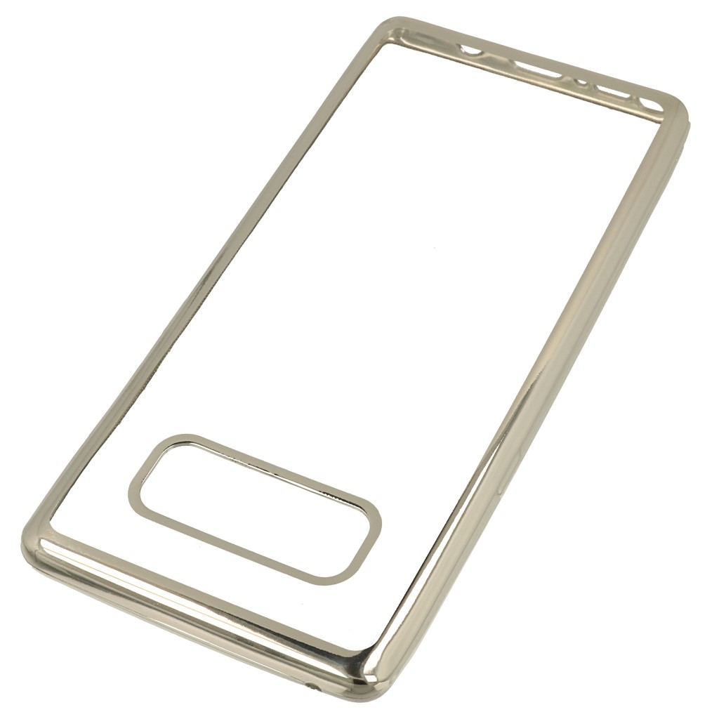 Pokrowiec etui elowe Ultracienkie z ramk srebrne SAMSUNG Galaxy Note 8 / 2