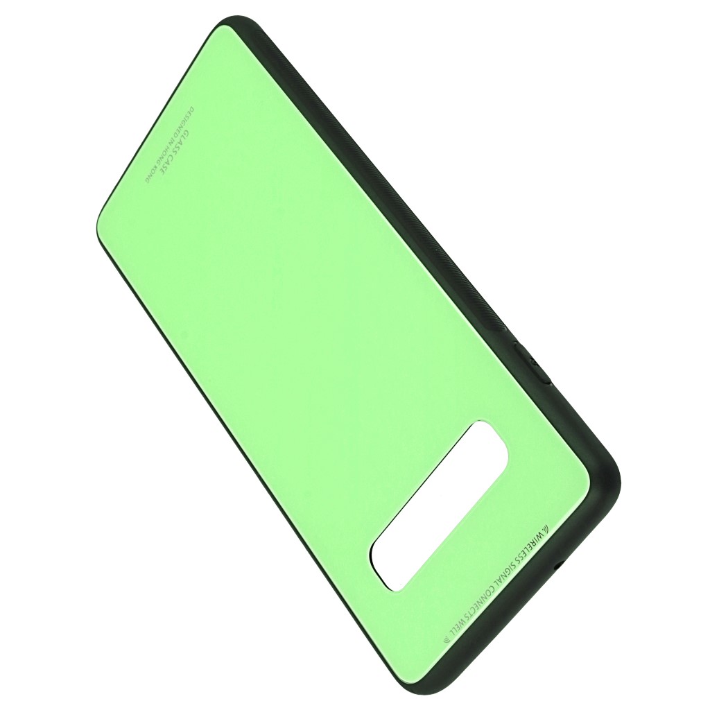 Pokrowiec back case Glass Case limonkowe SAMSUNG Galaxy S10 / 4