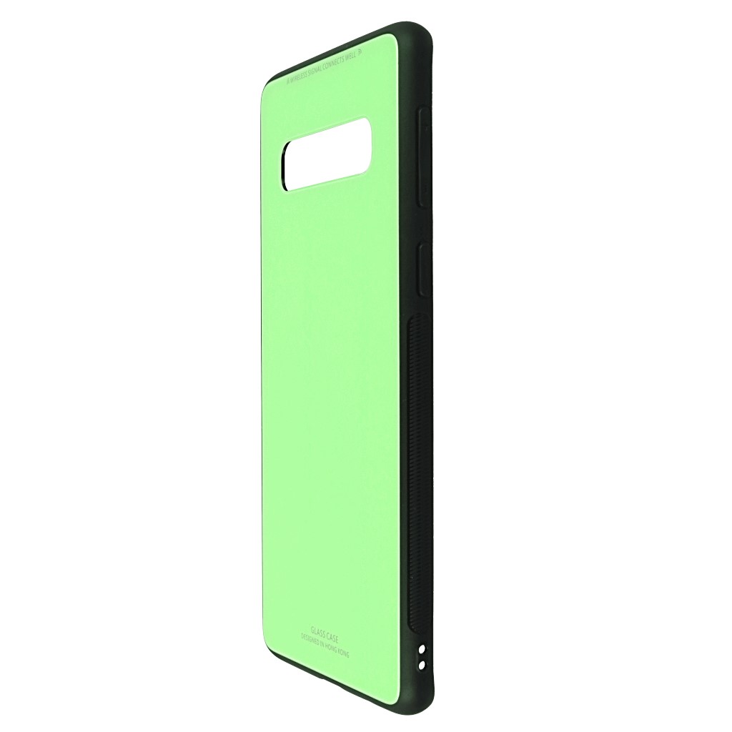 Pokrowiec back case Glass Case limonkowe SAMSUNG Galaxy S10 / 5
