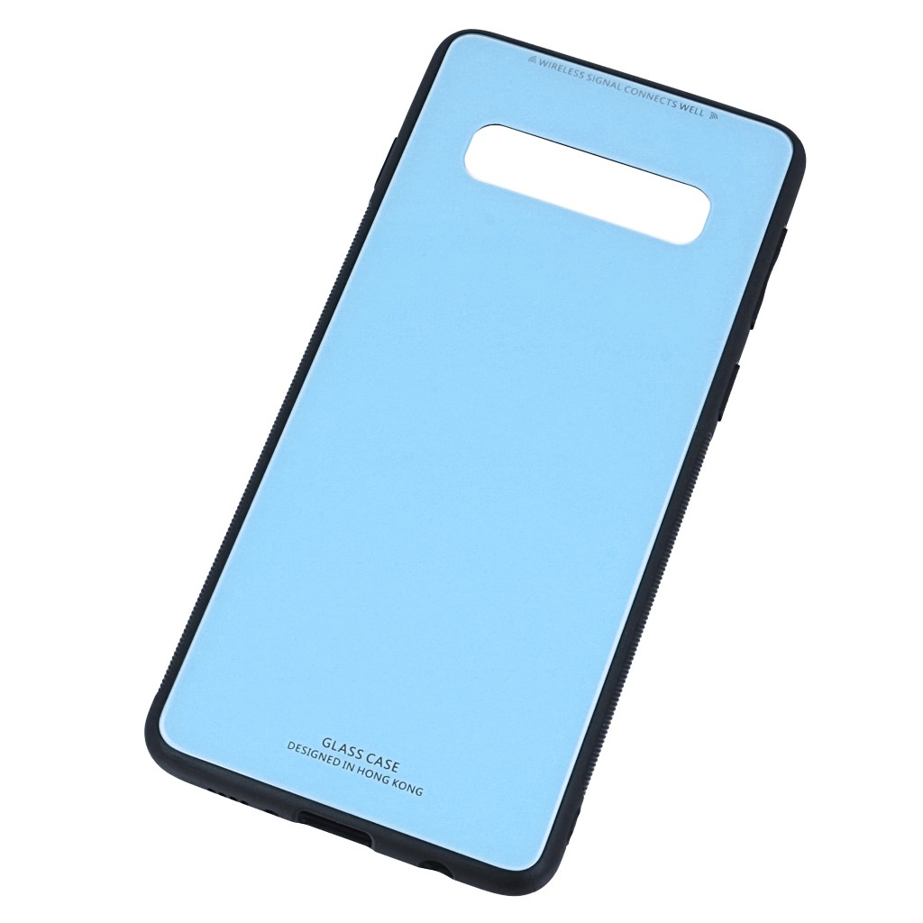 Pokrowiec back case Glass Case niebieskie SAMSUNG Galaxy S10