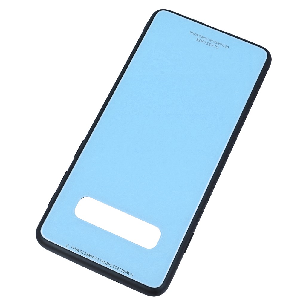 Pokrowiec back case Glass Case niebieskie SAMSUNG Galaxy S10 / 2