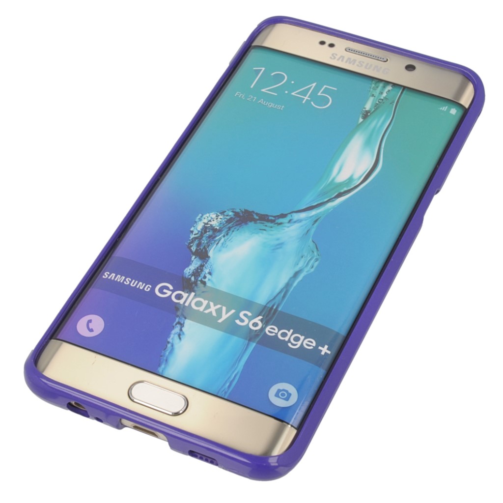 Pokrowiec etui silikonowe Mercury JELLY CASE fioletowy SAMSUNG Galaxy S6 Edge+ / 4