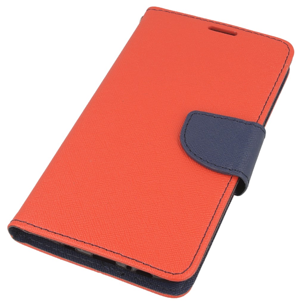 Pokrowiec etui z klapk na magnes Fancy Case czerwono-granatowe SAMSUNG Galaxy S7 Edge / 2