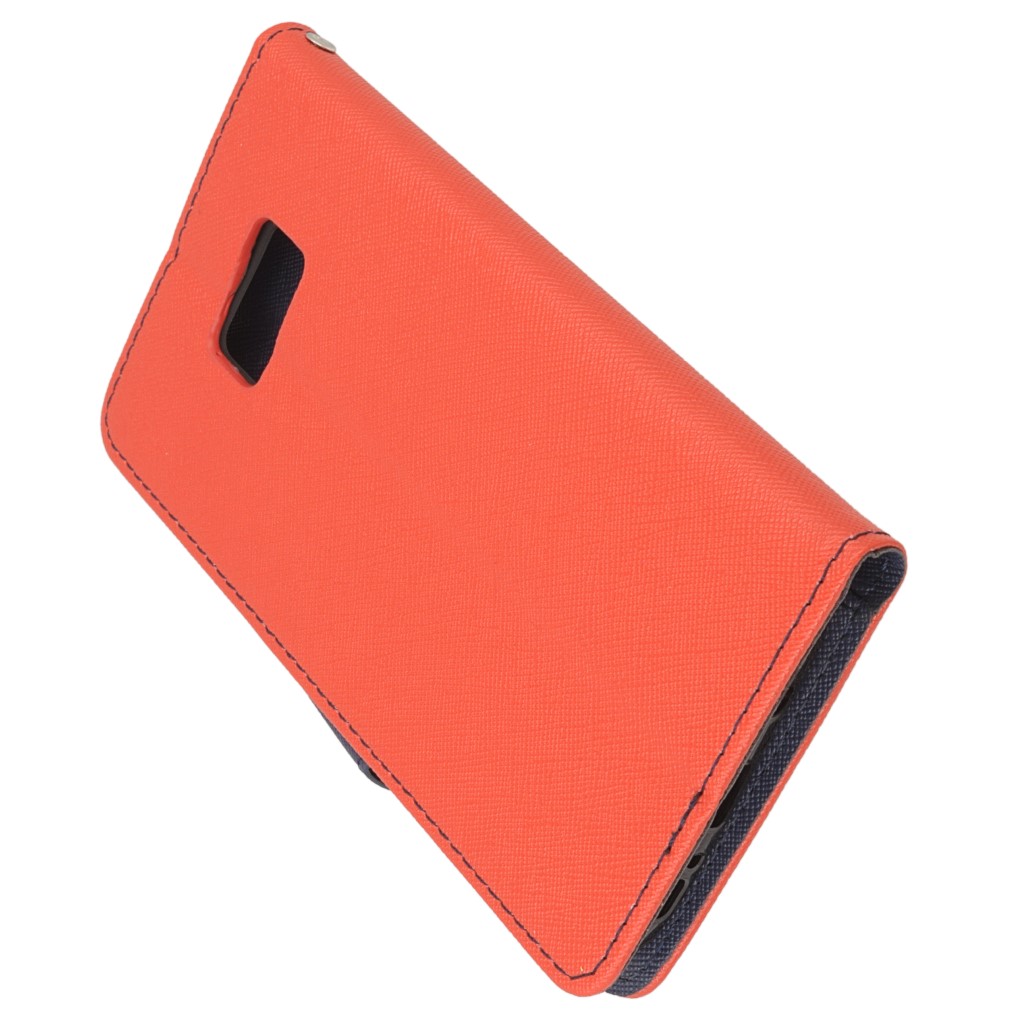 Pokrowiec etui z klapk na magnes Fancy Case czerwono-granatowe SAMSUNG Galaxy S7 Edge / 5