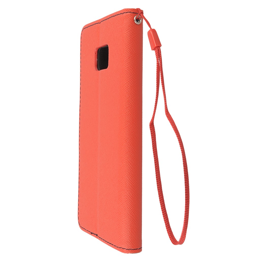 Pokrowiec etui z klapk na magnes Fancy Case czerwono-granatowe SAMSUNG Galaxy S7 Edge / 6