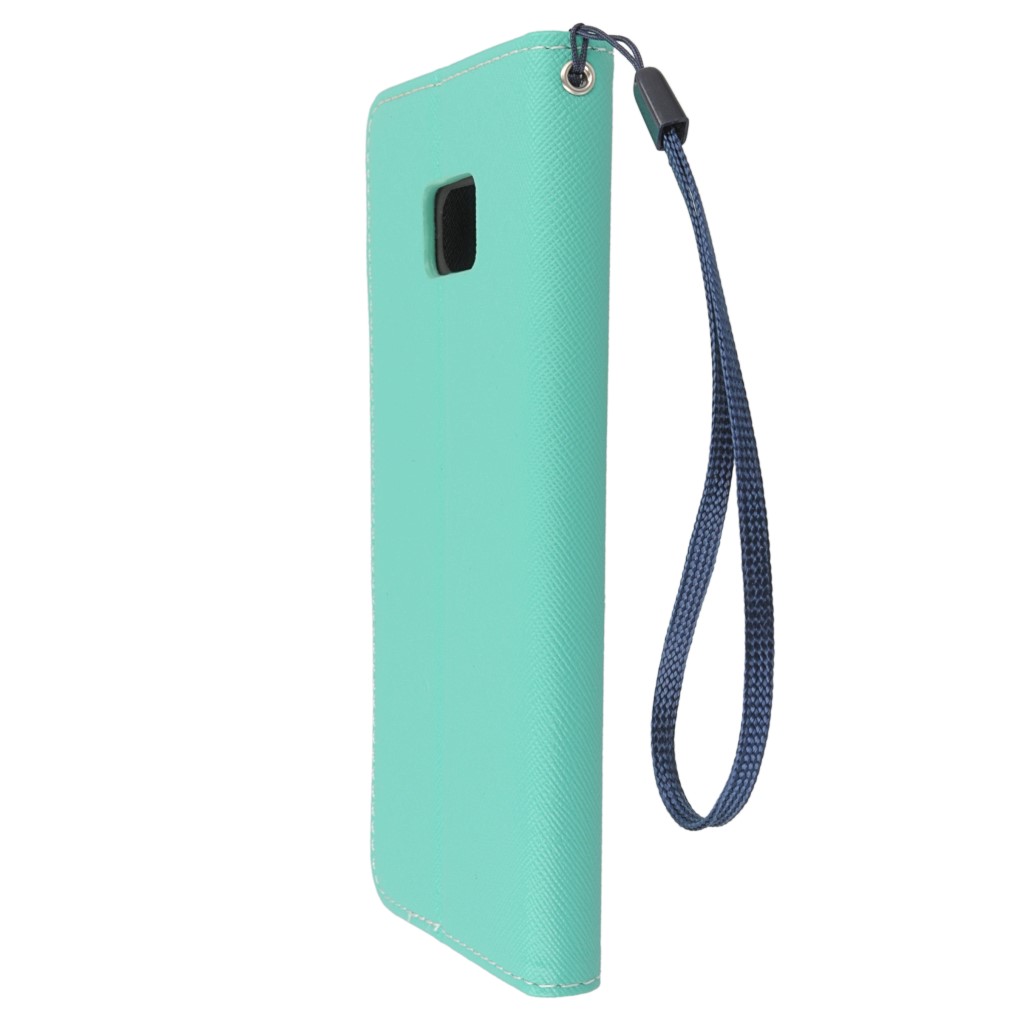 Pokrowiec etui z klapk na magnes Fancy Case mitowo-granatowe SAMSUNG Galaxy S7 Edge / 9