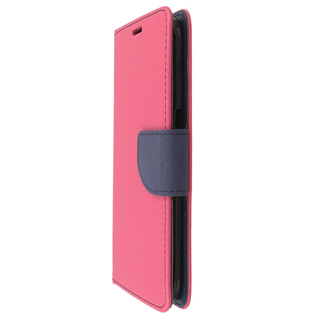 Pokrowiec etui z klapk na magnes Fancy Case rowo-granatowe SAMSUNG Galaxy S7 Edge / 6