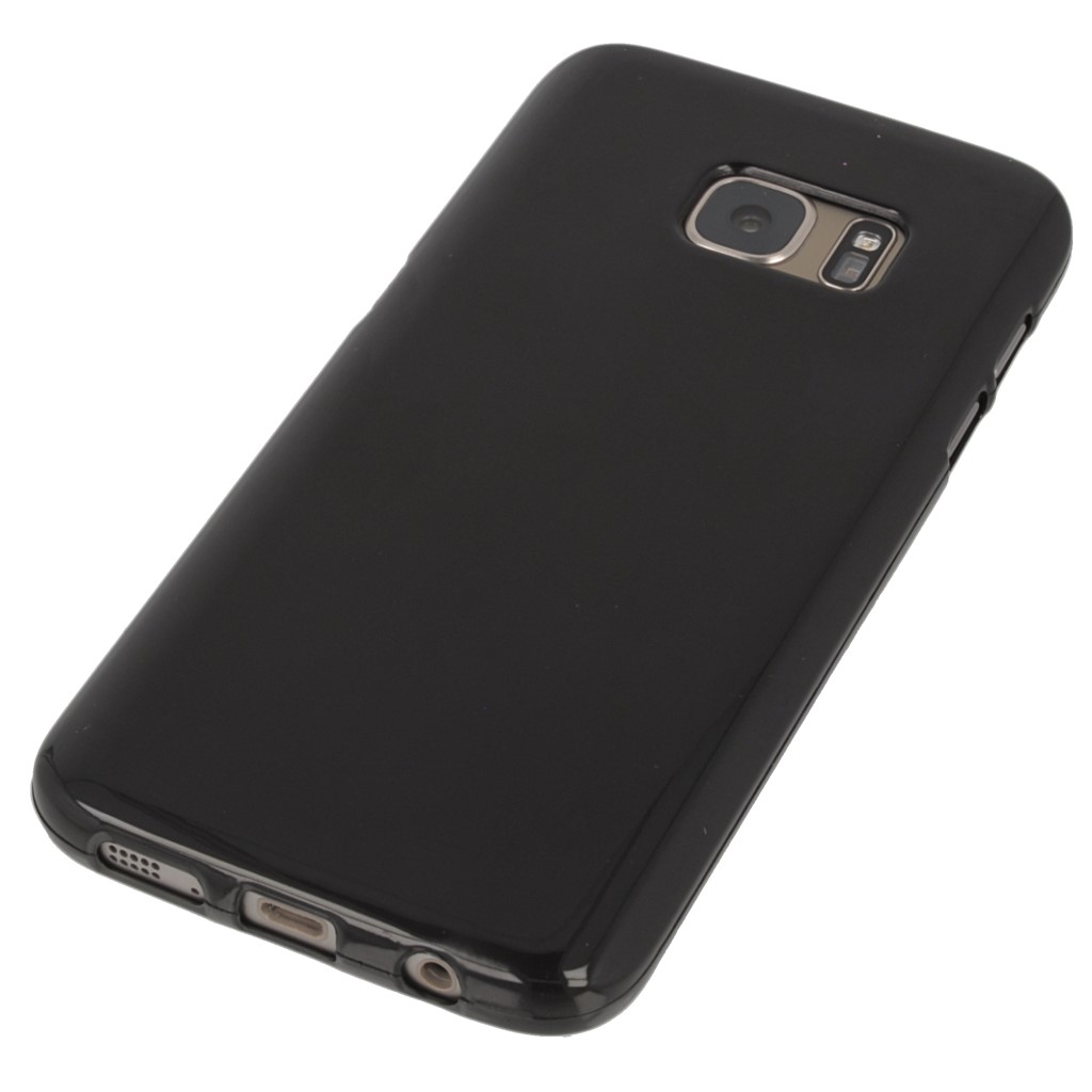 Pokrowiec silikonowe etui BACK CASE czarne SAMSUNG Galaxy S7