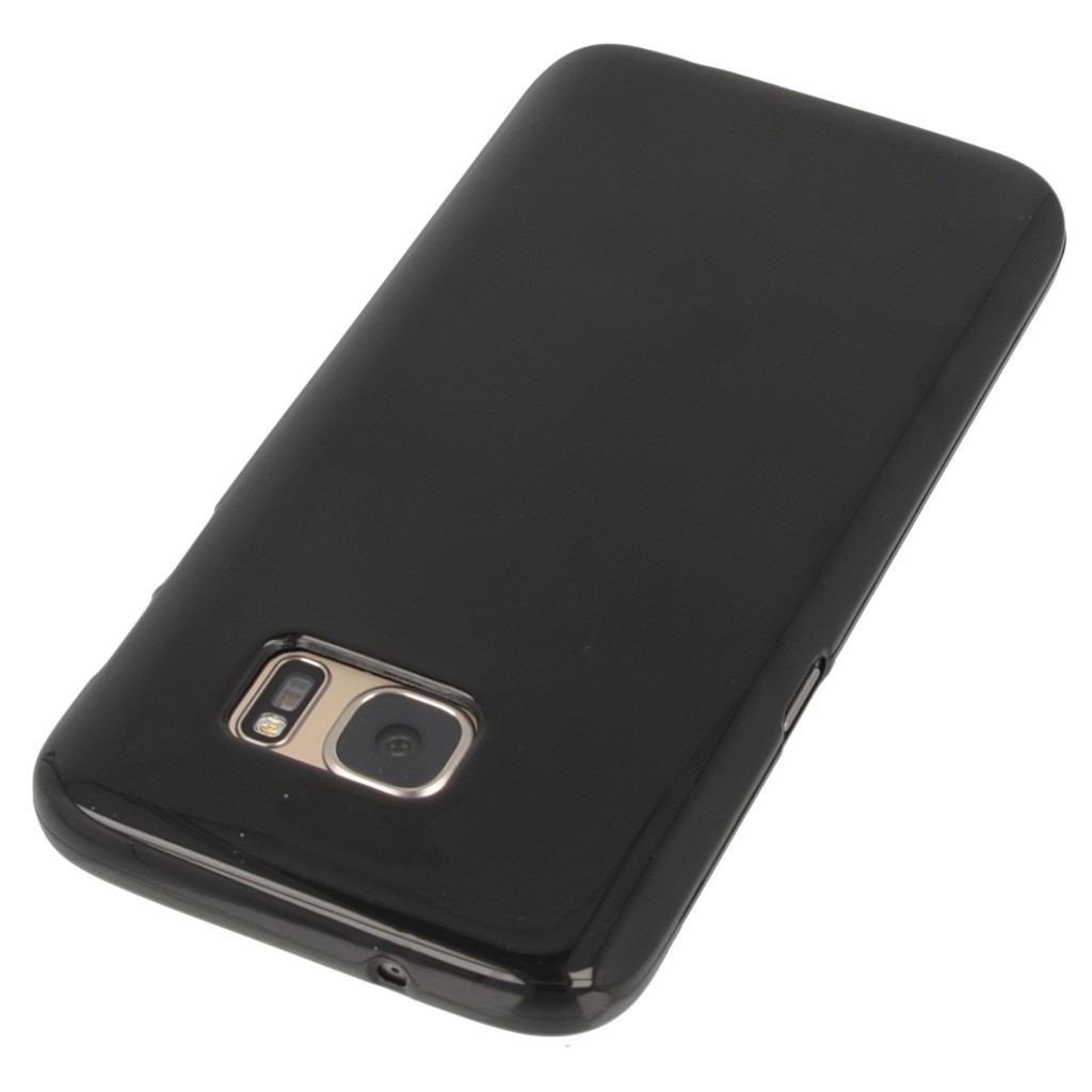 Pokrowiec silikonowe etui BACK CASE czarne SAMSUNG Galaxy S7 / 2