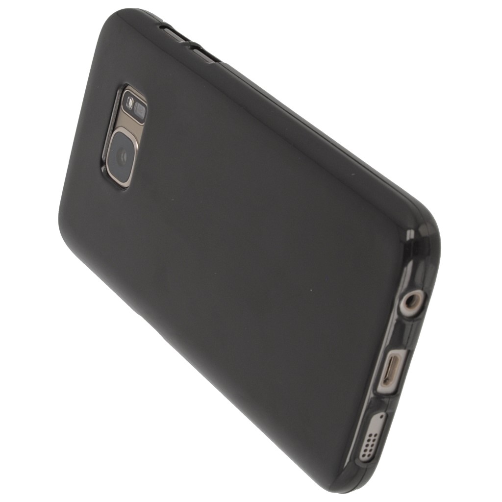 Pokrowiec silikonowe etui BACK CASE czarne SAMSUNG Galaxy S7 / 5