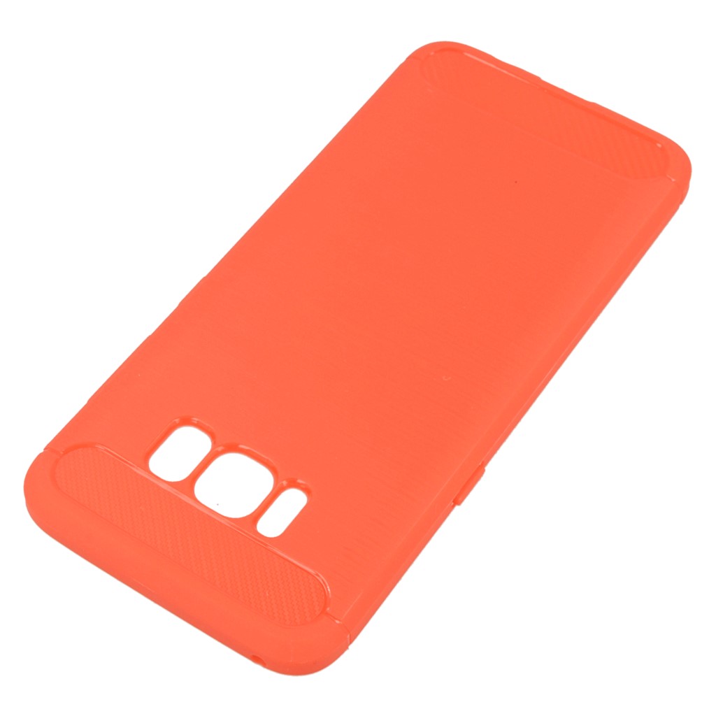 Pokrowiec etui pancerne Karbon Case czerwone SAMSUNG Galaxy S8 / 2