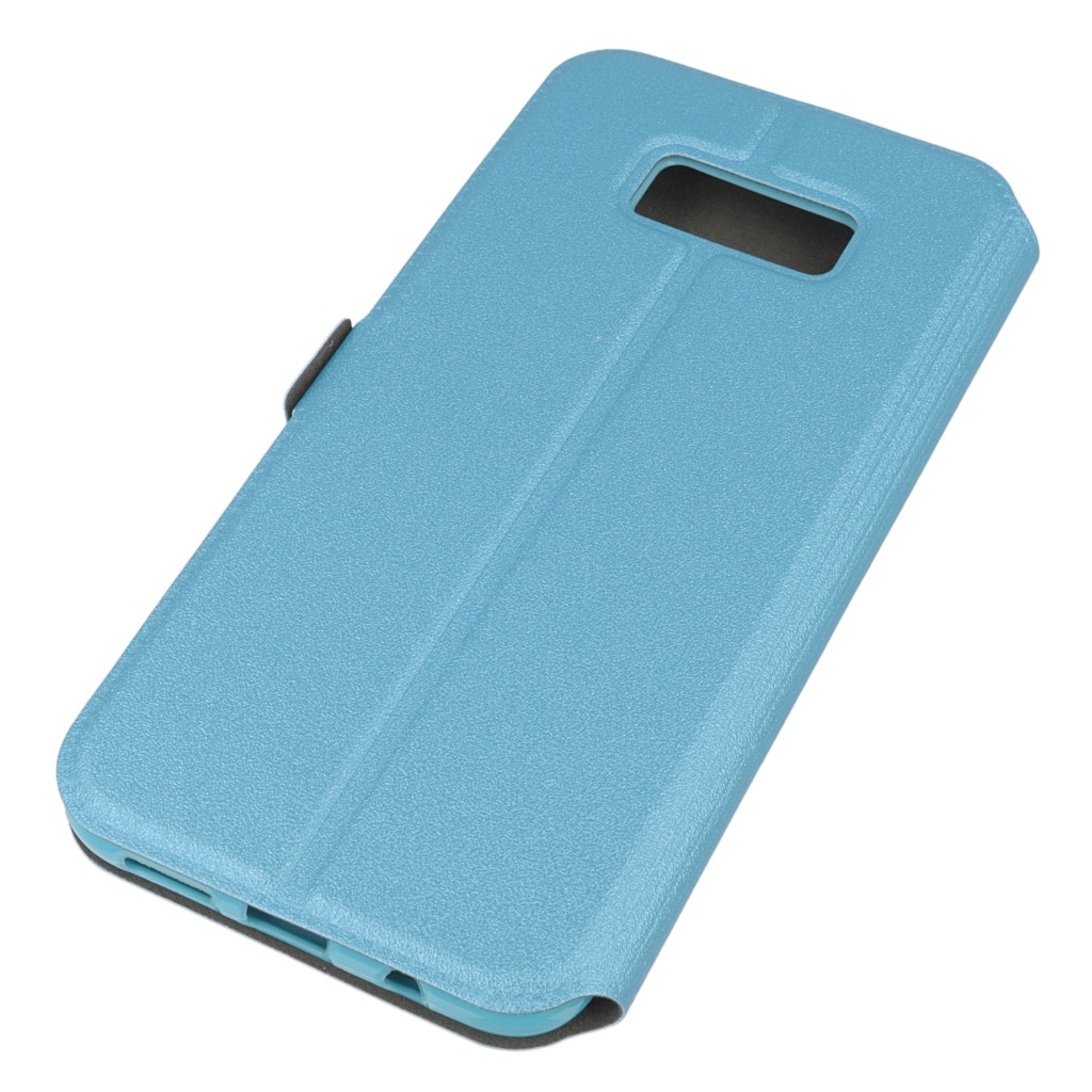Pokrowiec etui Flexi Book niebieski SAMSUNG Galaxy S8+ / 3