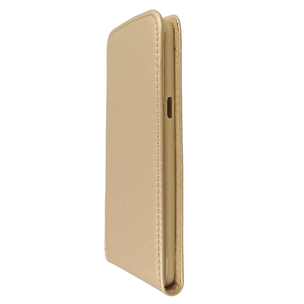 Pokrowiec z klapk na magnes Prestige Slim Flexi zoty SAMSUNG Galaxy S8+ / 5