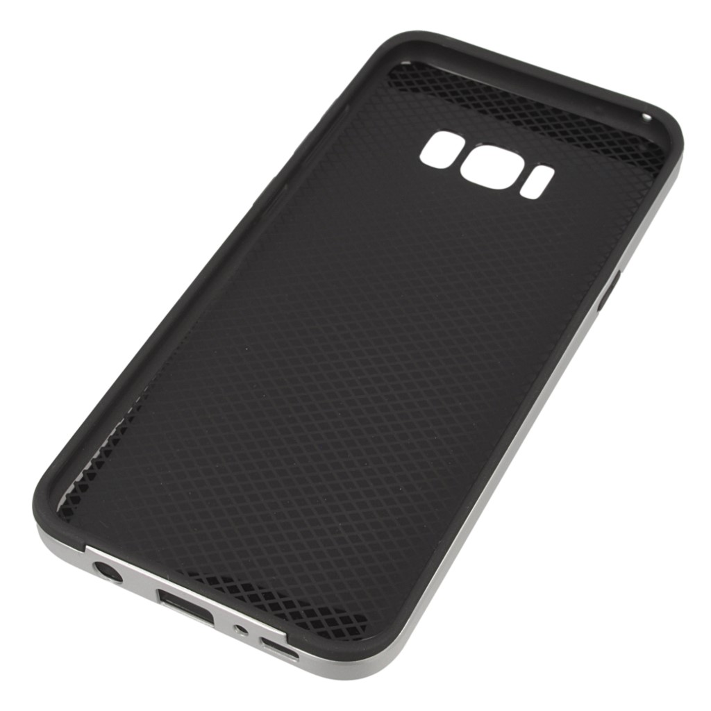 Pokrowiec Back Case Hybrid Premium srebrne SAMSUNG Galaxy S8+ / 3