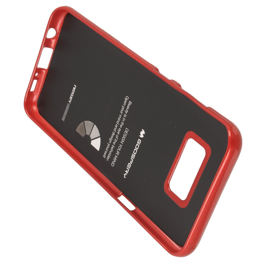 Pokrowiec etui silikonowe Mercury JELLY CASE czerwone SAMSUNG Galaxy S8+ / 4