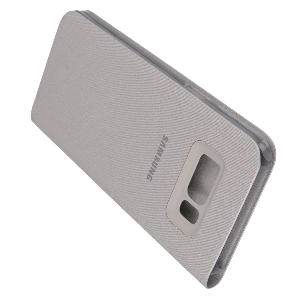Pokrowiec etui oryginalne LED View Cover EF-NG955PSEGWW srebrne SAMSUNG Galaxy S8+ / 8
