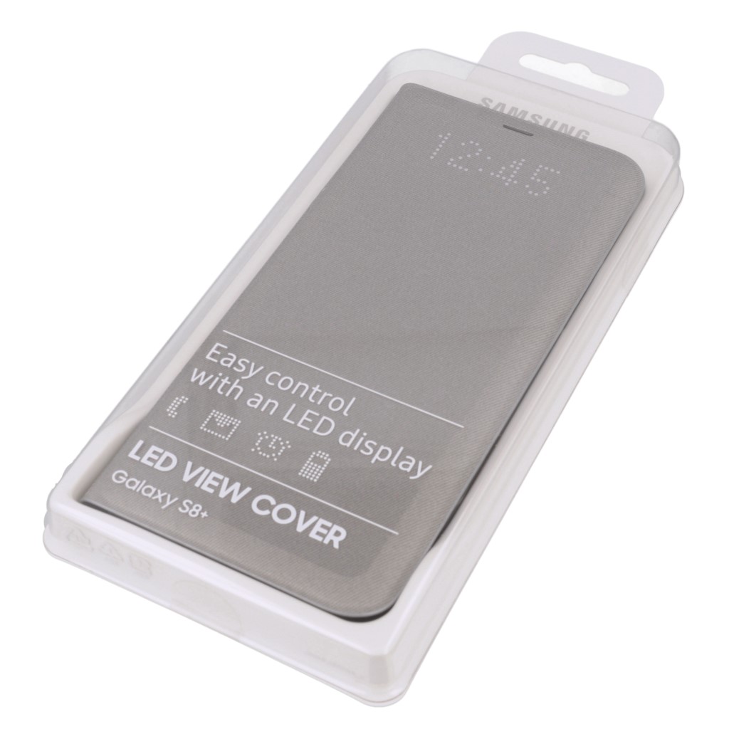 Pokrowiec etui oryginalne LED View Cover EF-NG955PSEGWW srebrne SAMSUNG Galaxy S8+ / 11