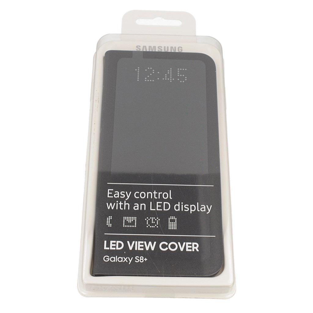 Pokrowiec etui oryginalne LED View Cover EF-NG955PBEGWW czarne SAMSUNG Galaxy S8+ / 11