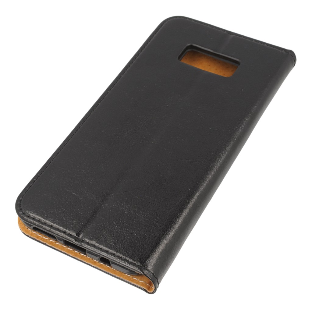 Pokrowiec etui skrzane Flexi Book Special czarne SAMSUNG Galaxy S8+ / 3