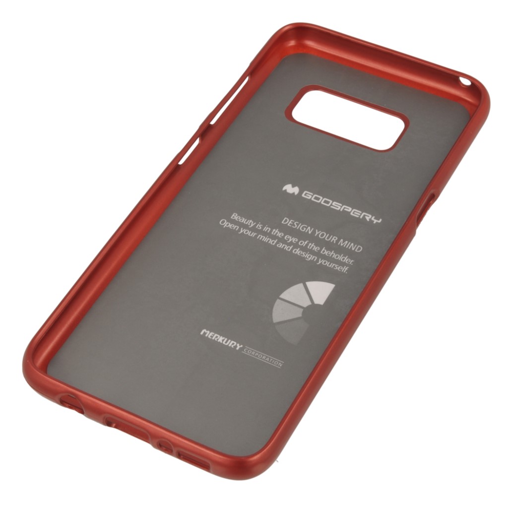 Pokrowiec etui silikonowe iJelly czerwone SAMSUNG Galaxy S8+ / 3