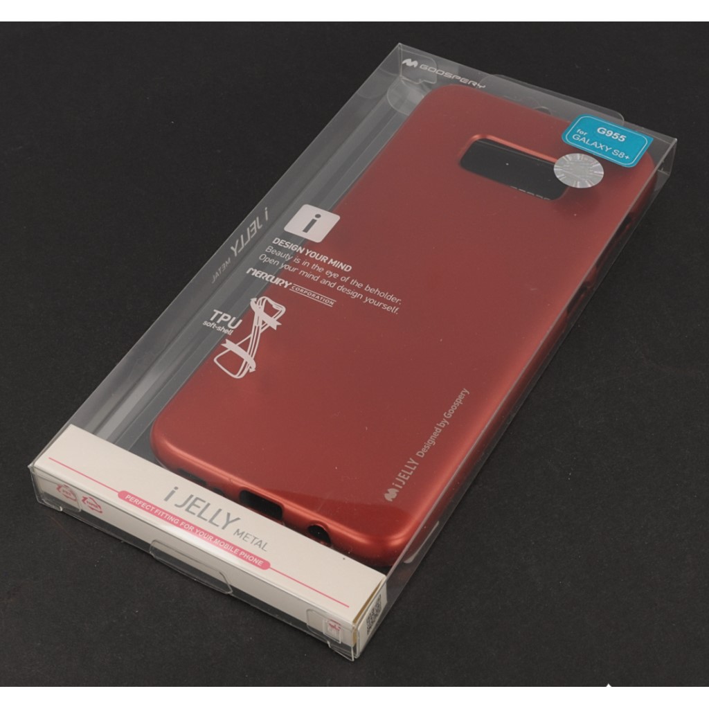 Pokrowiec etui silikonowe iJelly czerwone SAMSUNG Galaxy S8+ / 8