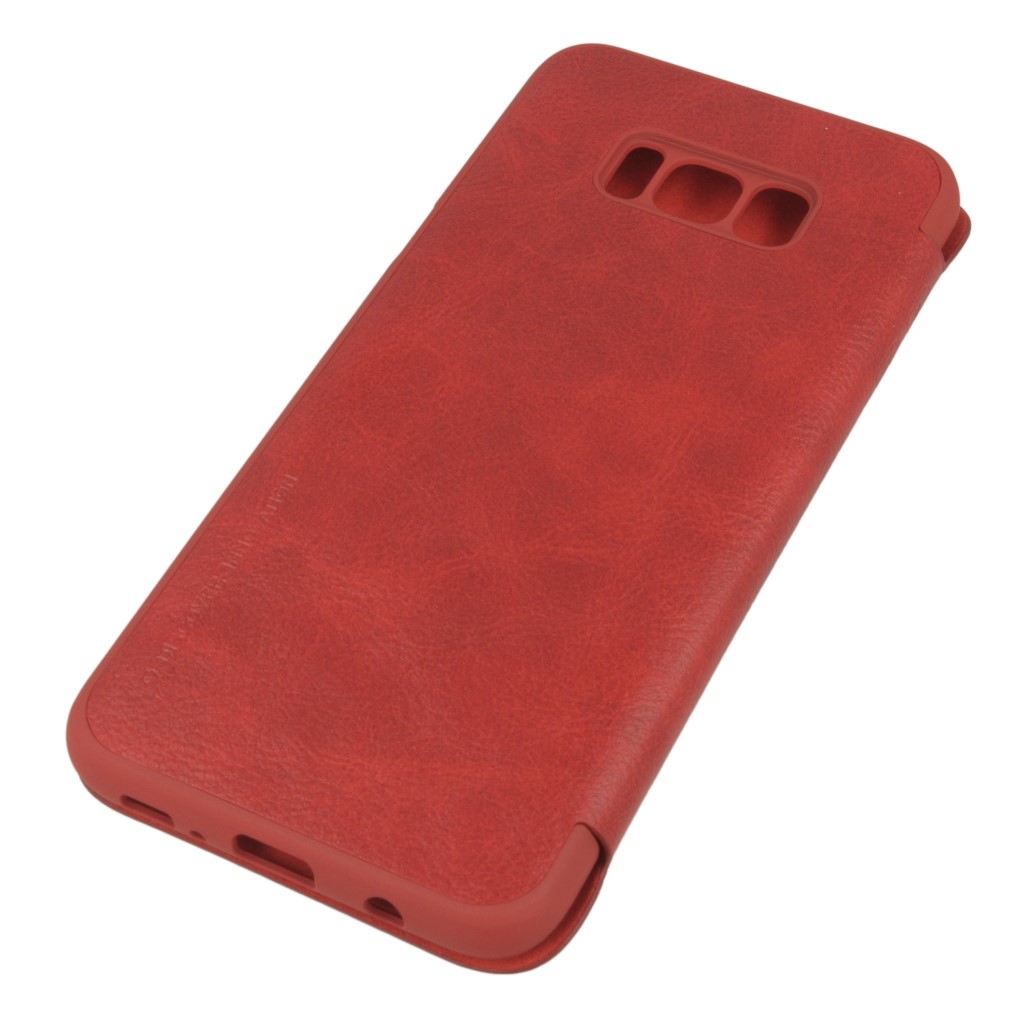 Pokrowiec etui skrzane NILLKIN Qin czerwone SAMSUNG Galaxy S8+ / 3