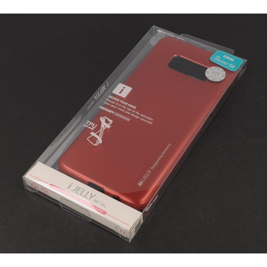 Pokrowiec etui silikonowe iJelly czerwone SAMSUNG Galaxy S8 / 8