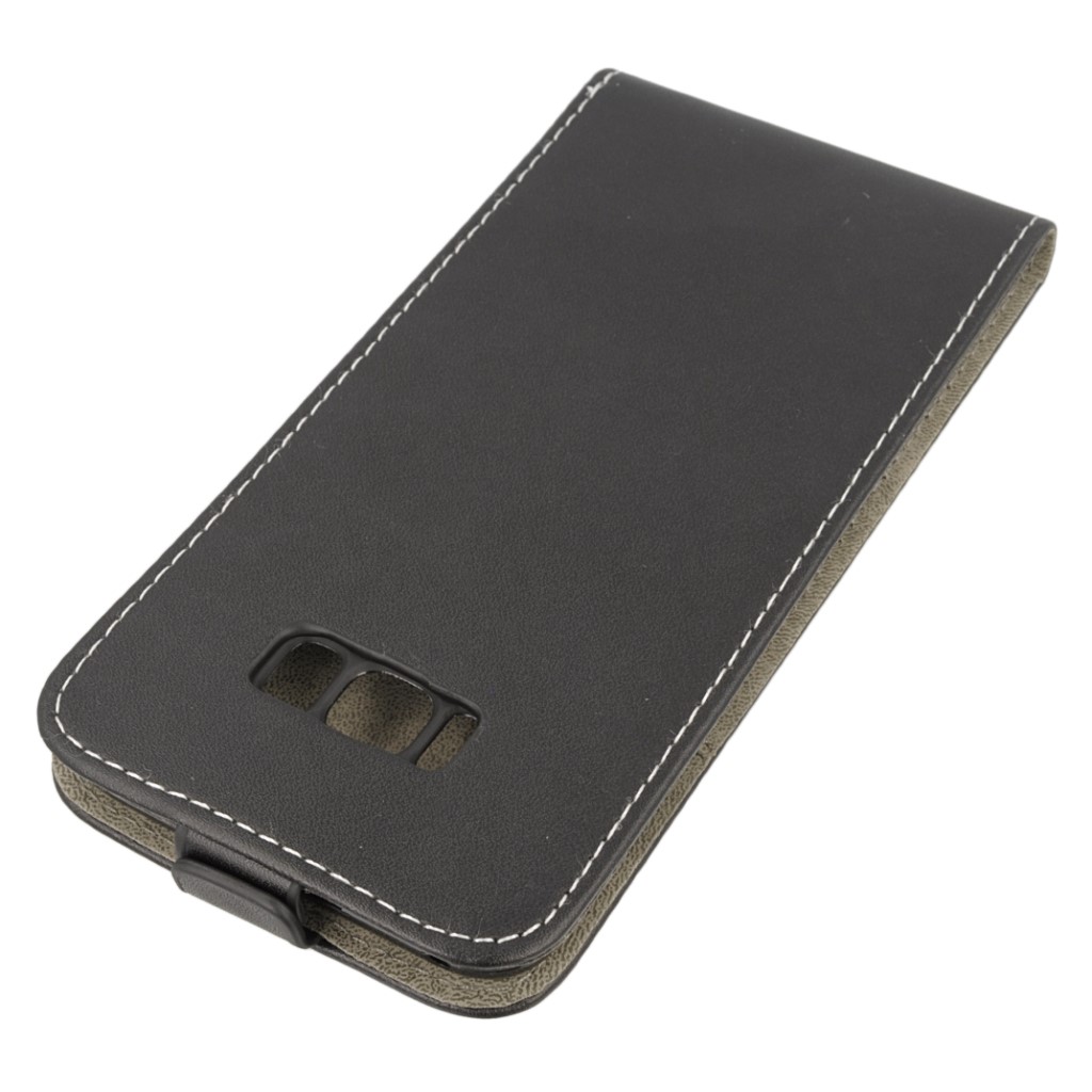 Pokrowiec z klapk na magnes Prestige Slim Flexi czarny SAMSUNG Galaxy S8+ / 3