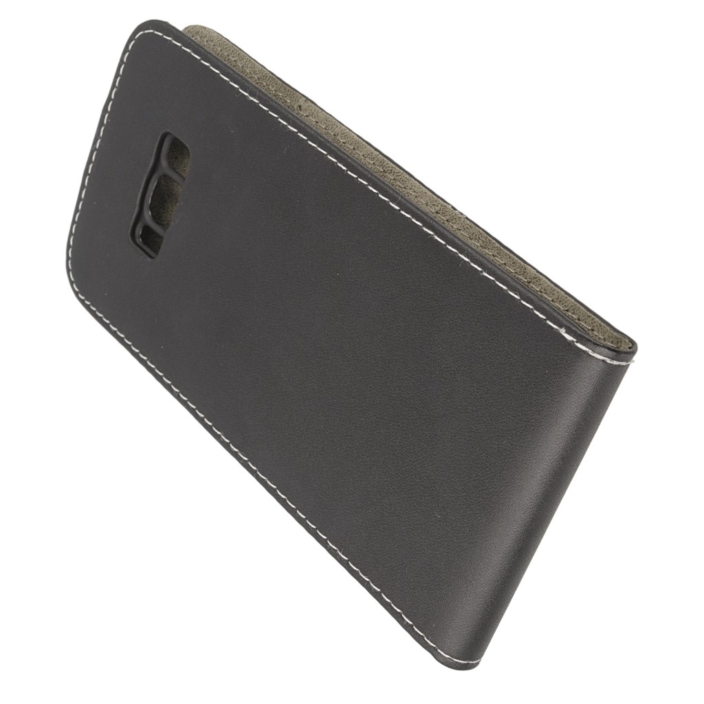 Pokrowiec z klapk na magnes Prestige Slim Flexi czarny SAMSUNG Galaxy S8+ / 4