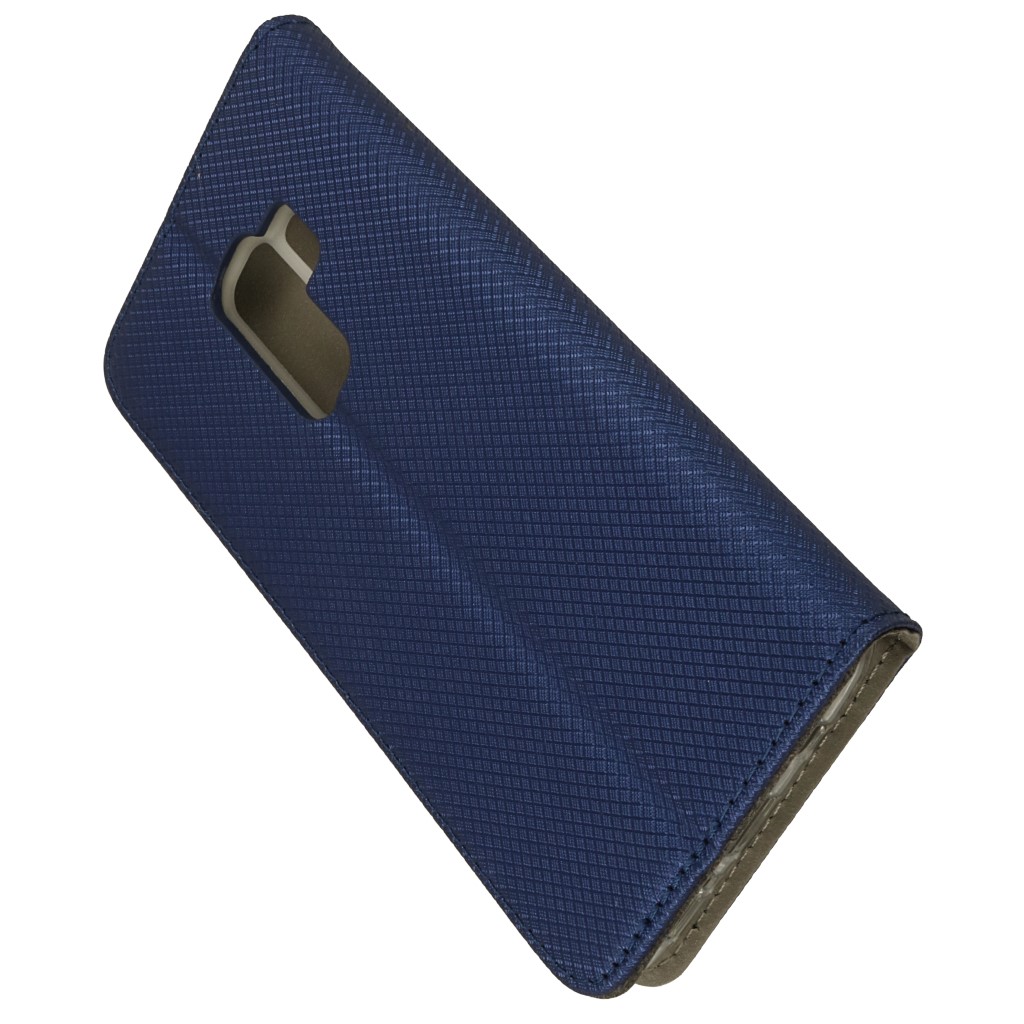 Pokrowiec etui z klapk Magnet Book granatowe SAMSUNG Galaxy S9 Plus / 4
