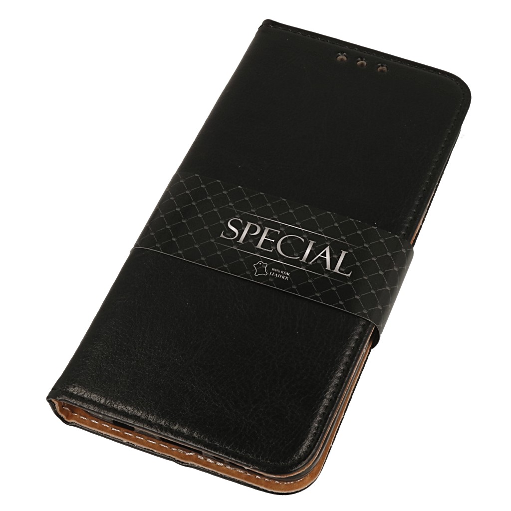 Pokrowiec etui skrzane Flexi Book Special czarne SAMSUNG Galaxy S9 / 4