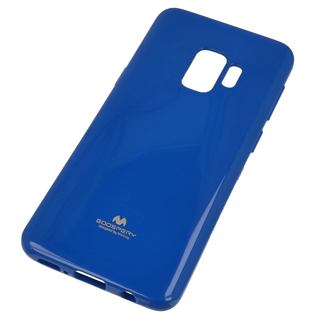 Pokrowiec etui silikonowe Mercury JELLY CASE niebieskie SAMSUNG Galaxy S9
