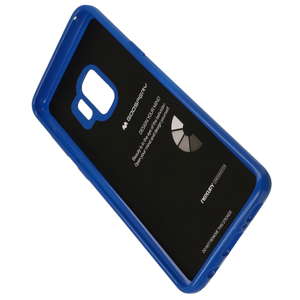 Pokrowiec etui silikonowe Mercury JELLY CASE niebieskie SAMSUNG Galaxy S9 / 4