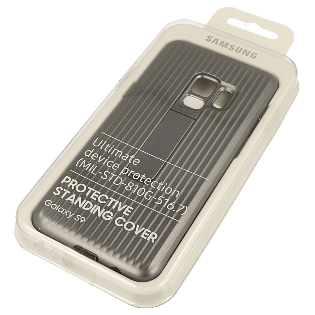 Pokrowiec etui oryginalne Protective Standing Cover srebrne SAMSUNG Galaxy S9 / 3