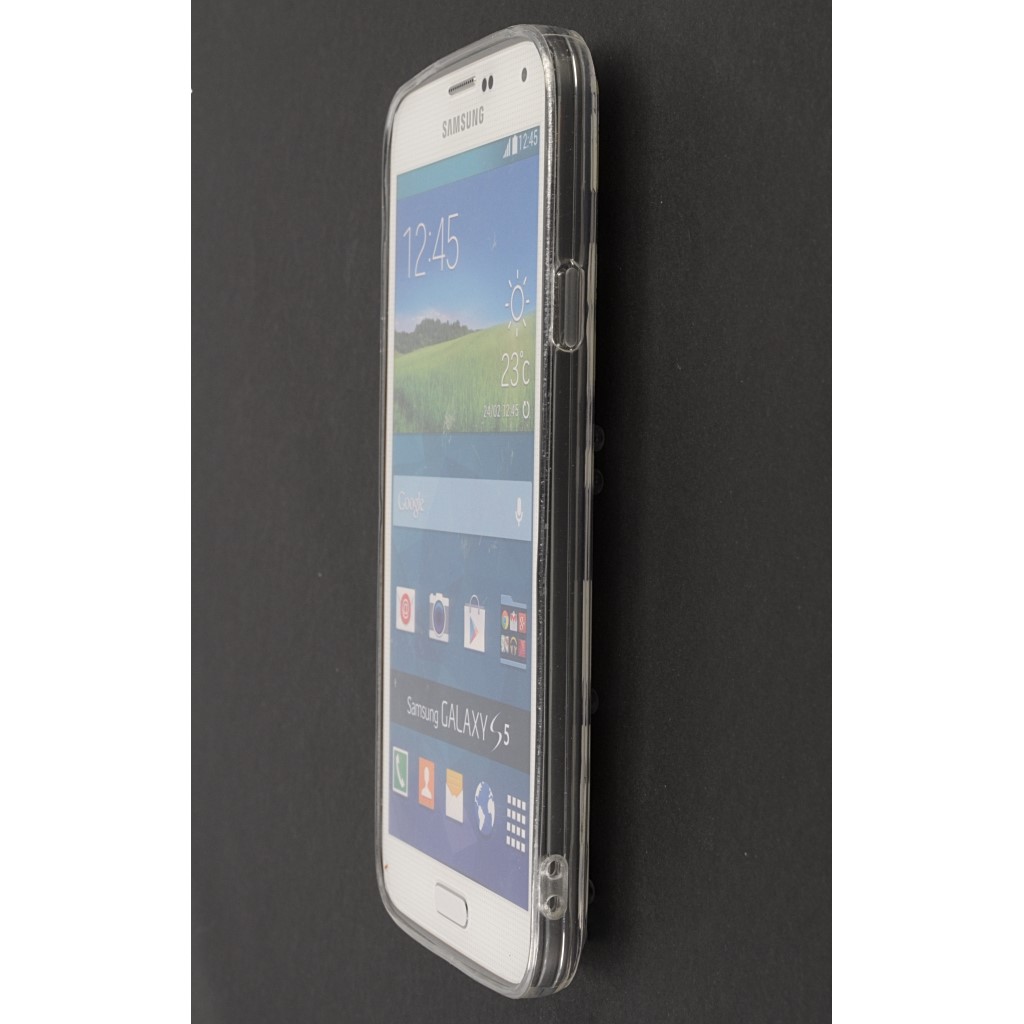 Pokrowiec etui elowe Ruchome Oczka Banany SAMSUNG SM-G900F Galaxy S5 / 5