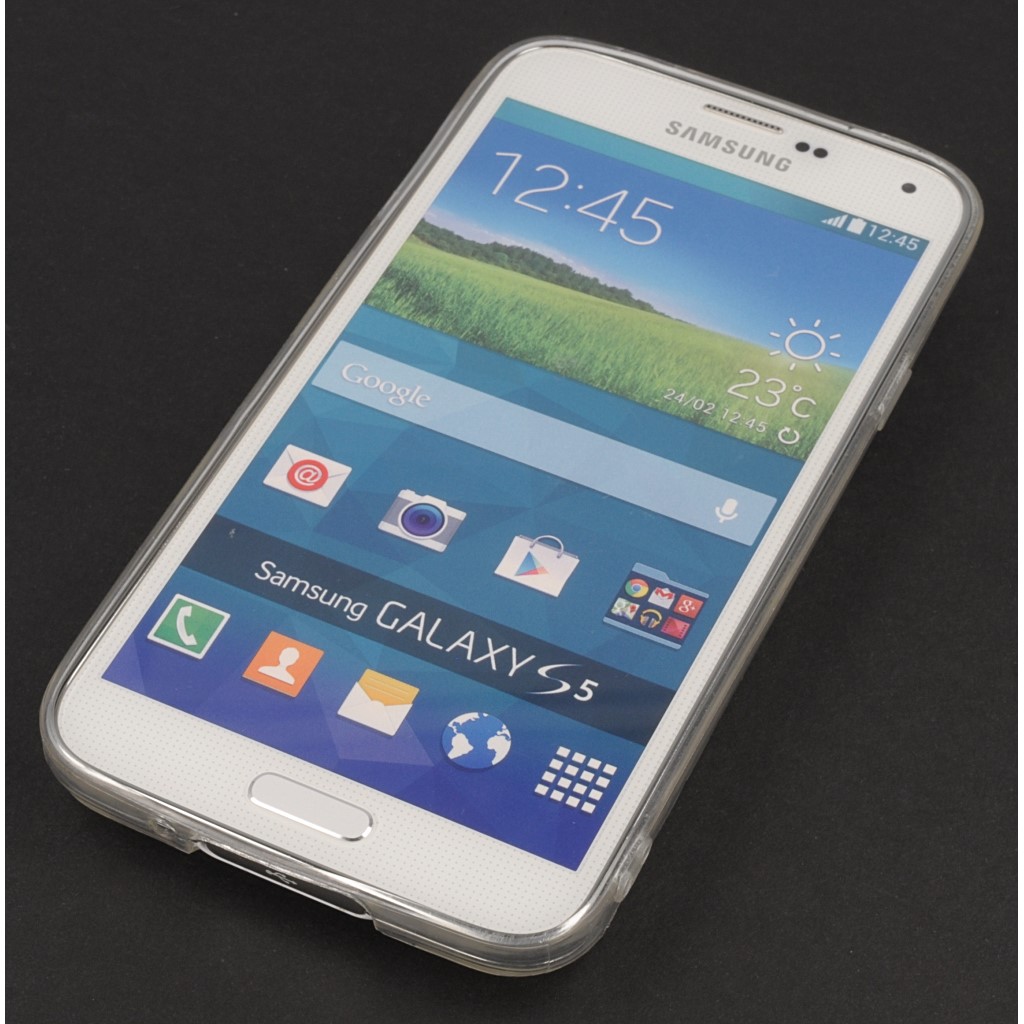 Pokrowiec etui elowe Ruchome Oczka Cytryny SAMSUNG Galaxy S5 Neo / 3