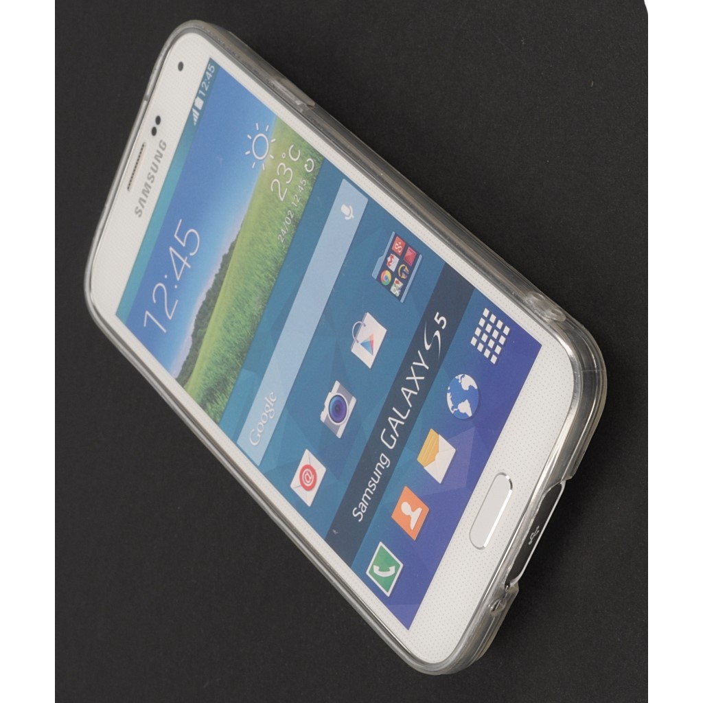 Pokrowiec etui elowe Ruchome Oczka Cytryny SAMSUNG SM-G900F Galaxy S5 / 4