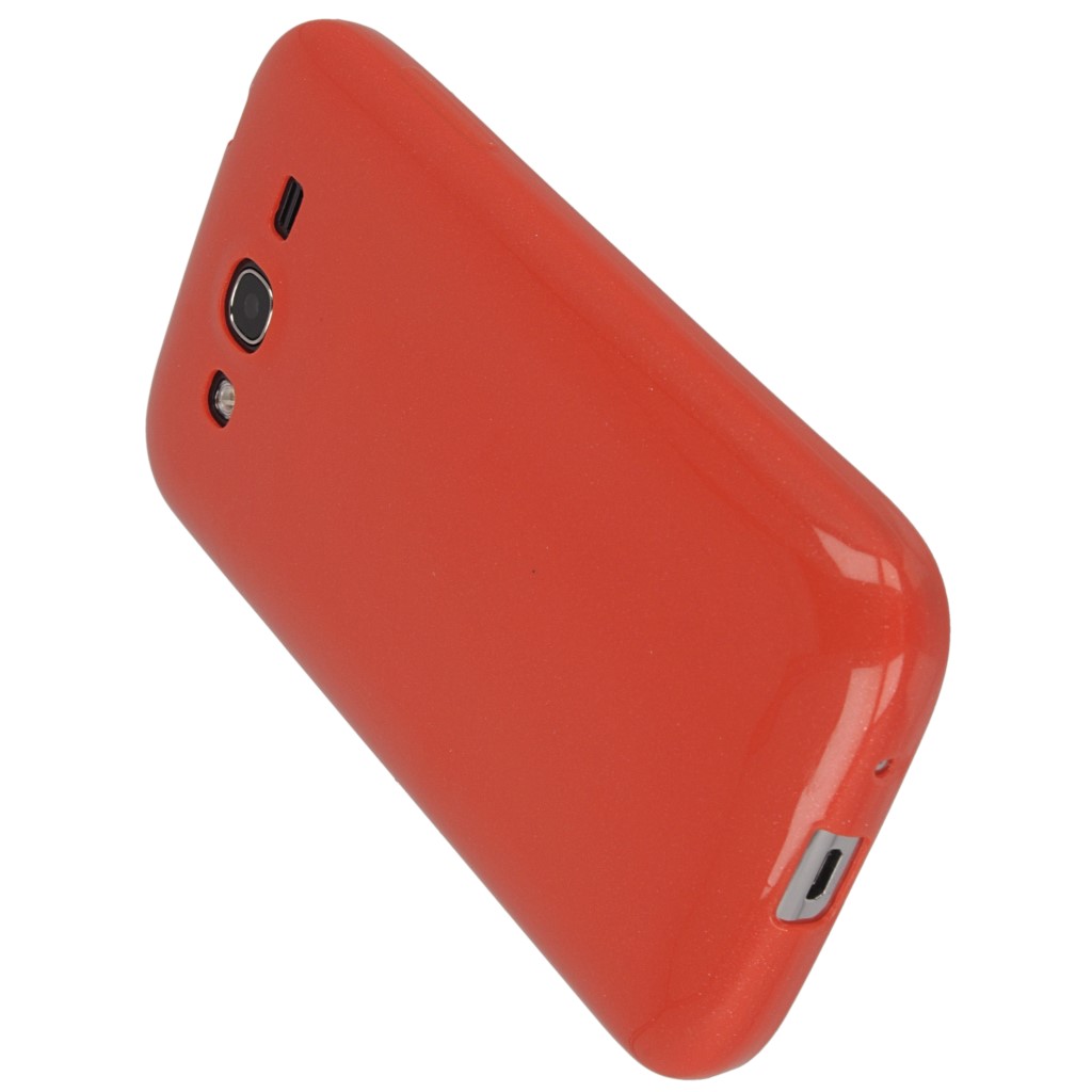 Pokrowiec silikonowe etui BACK CASE czerwone SAMSUNG GT-i9060 Galaxy Grand Neo / 7