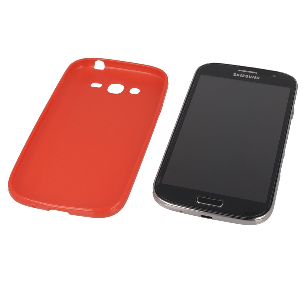 Pokrowiec silikonowe etui BACK CASE czerwone SAMSUNG GT-i9060 Galaxy Grand Neo / 8