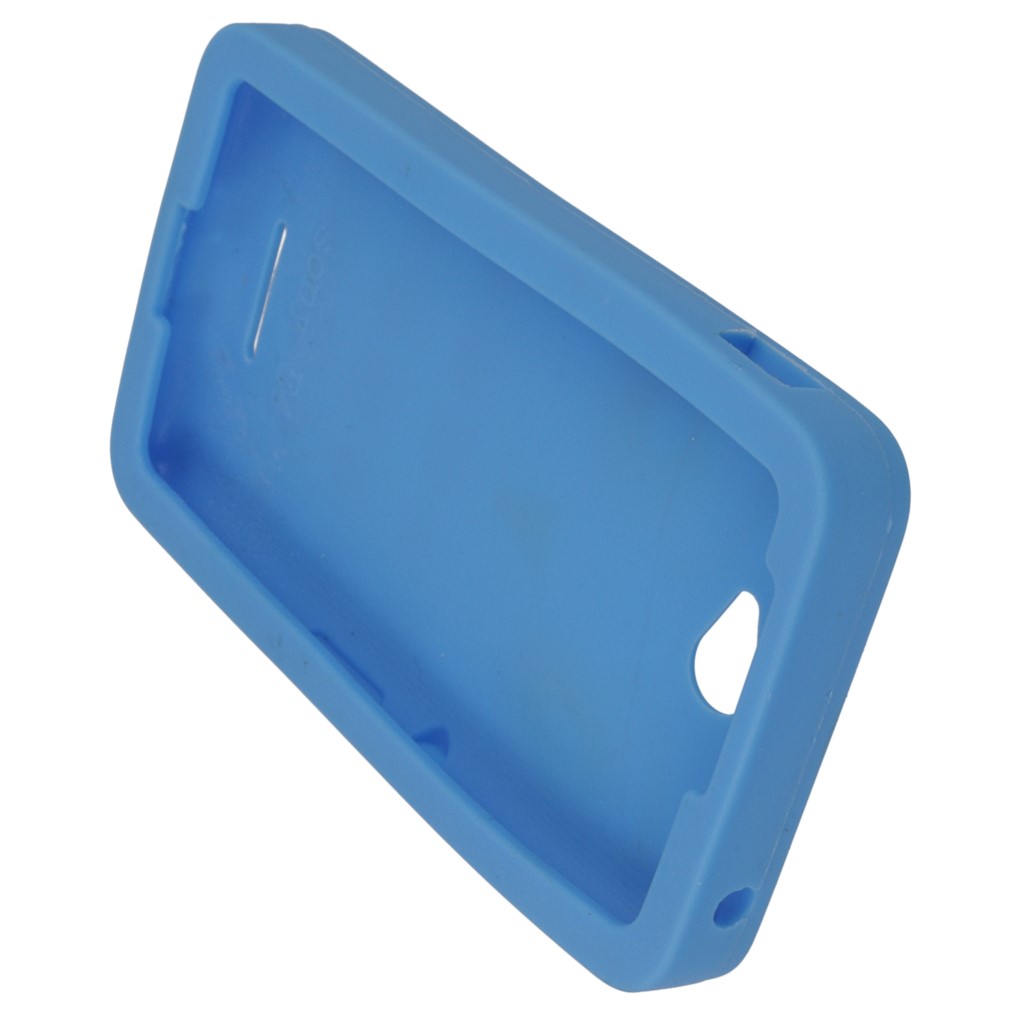 Pokrowiec etui silikonowe 3D Sowa niebieska SONY Xperia E4 / 4