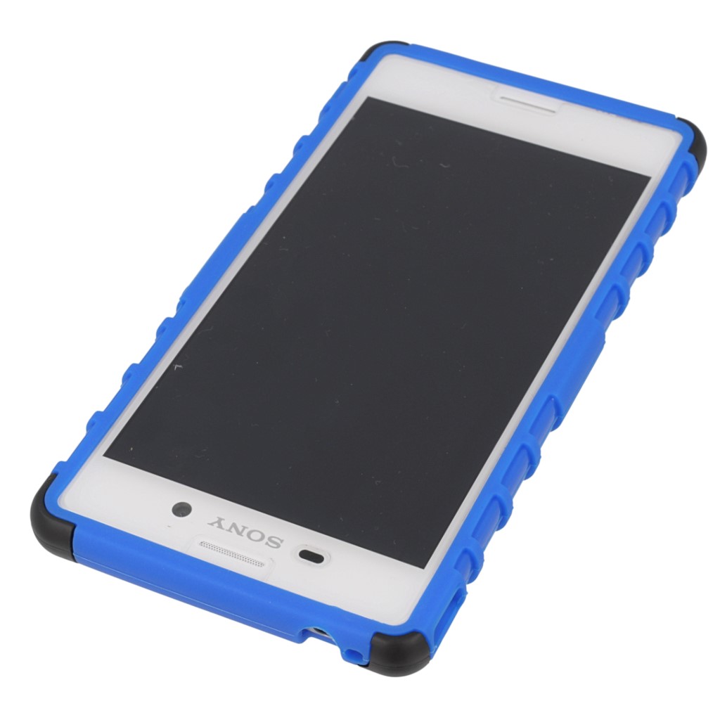 Pokrowiec etui pancerne Hybrid Case niebieski Microsoft Lumia 430 Dual SIM / 3