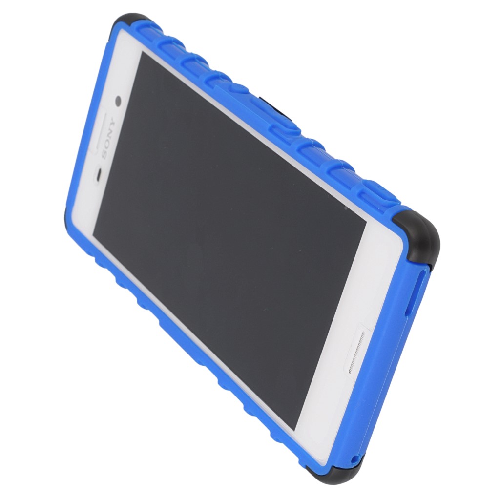 Pokrowiec etui pancerne Hybrid Case niebieski Microsoft Lumia 430 Dual SIM / 4