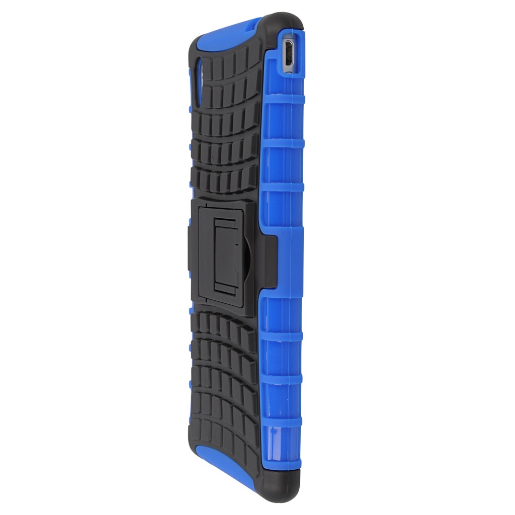 Pokrowiec etui pancerne Hybrid Case niebieski Microsoft Lumia 430 Dual SIM / 6