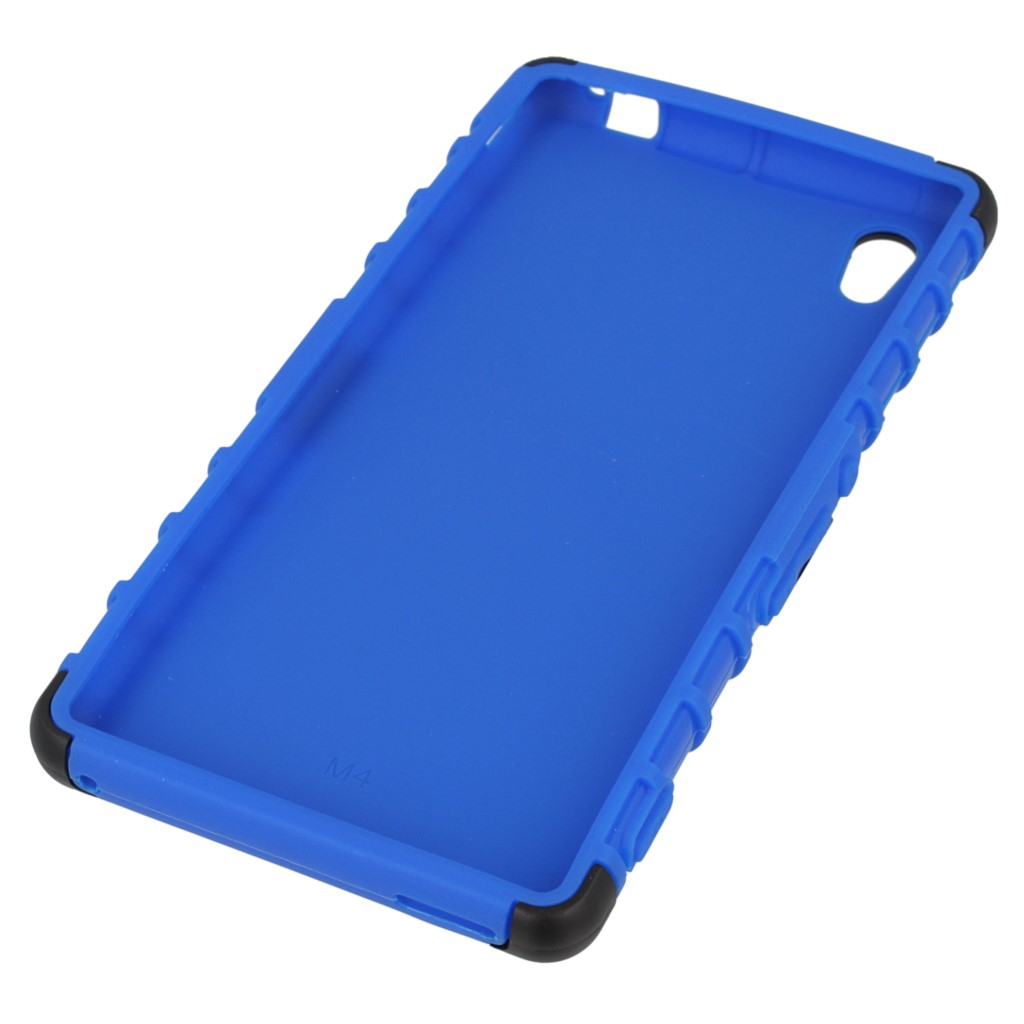 Pokrowiec etui pancerne Hybrid Case niebieski Microsoft Lumia 430 Dual SIM / 8