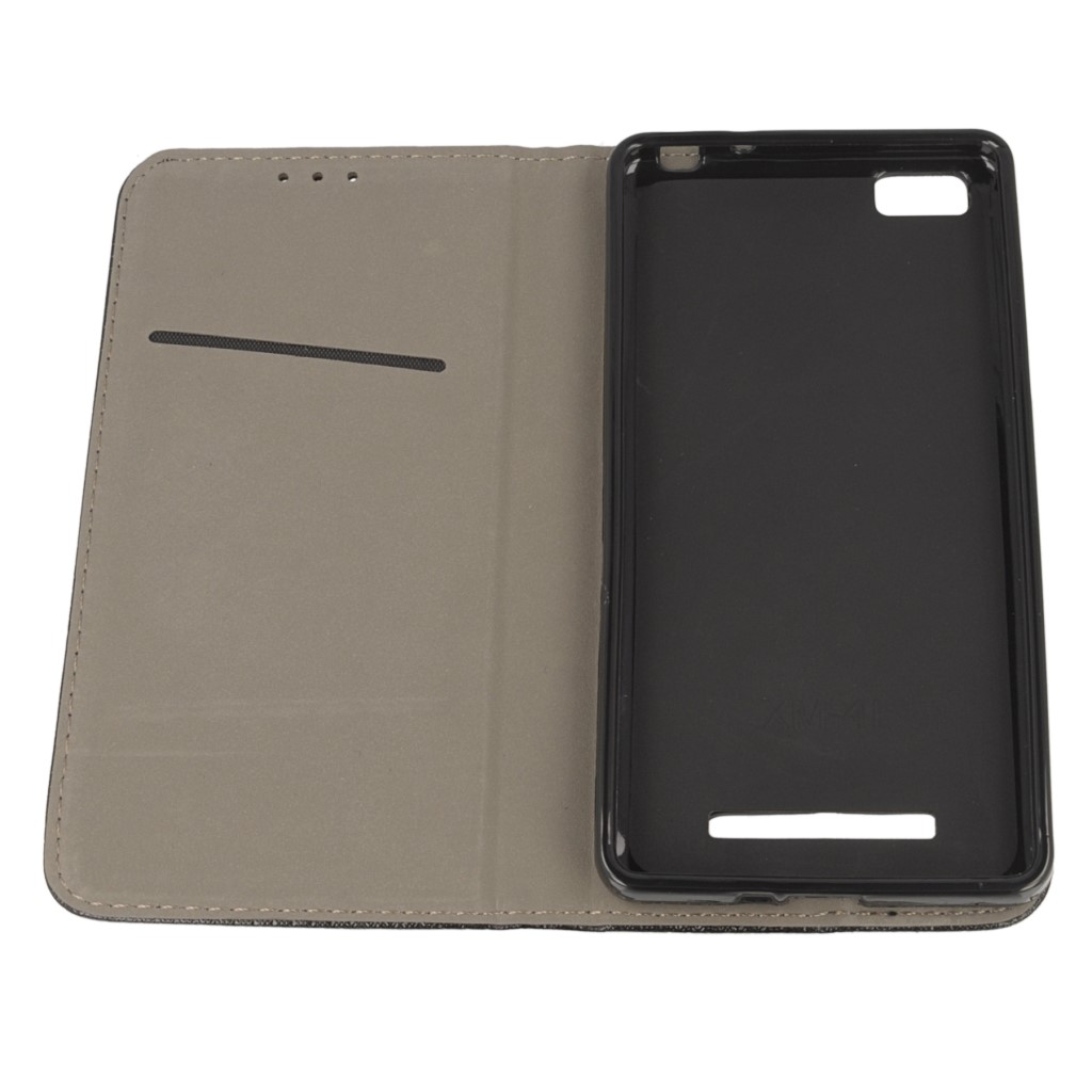 Pokrowiec etui z klapk Magnet Book czarne Xiaomi Mi4C / 10