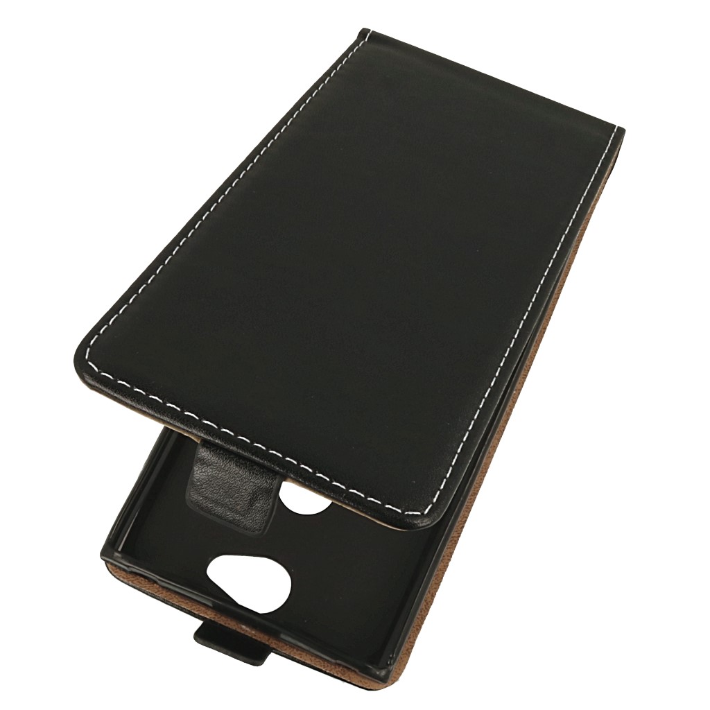 Pokrowiec z klapk na magnes Prestige Slim Flexi czarne SONY Xperia XA2 Plus