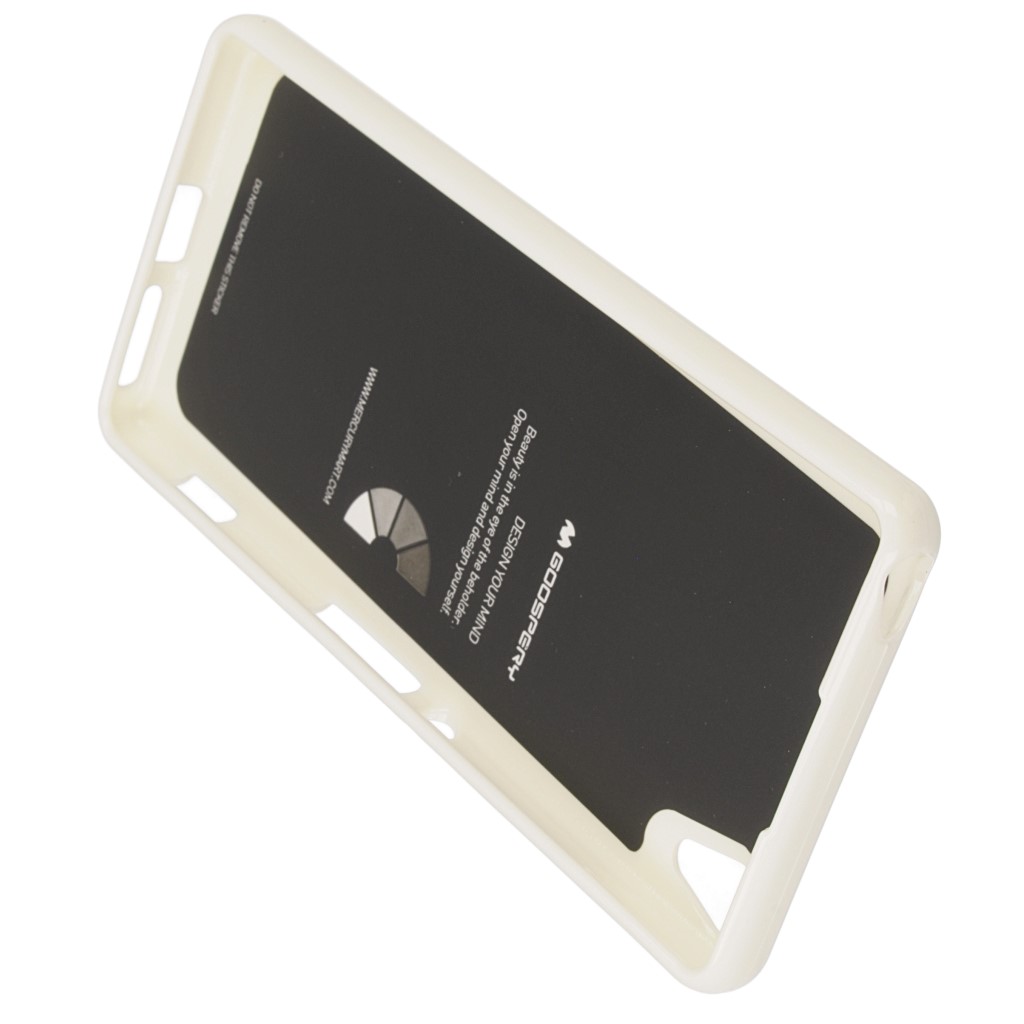 Pokrowiec etui silikonowe Mercury JELLY CASE biay Microsoft Lumia 550 / 4