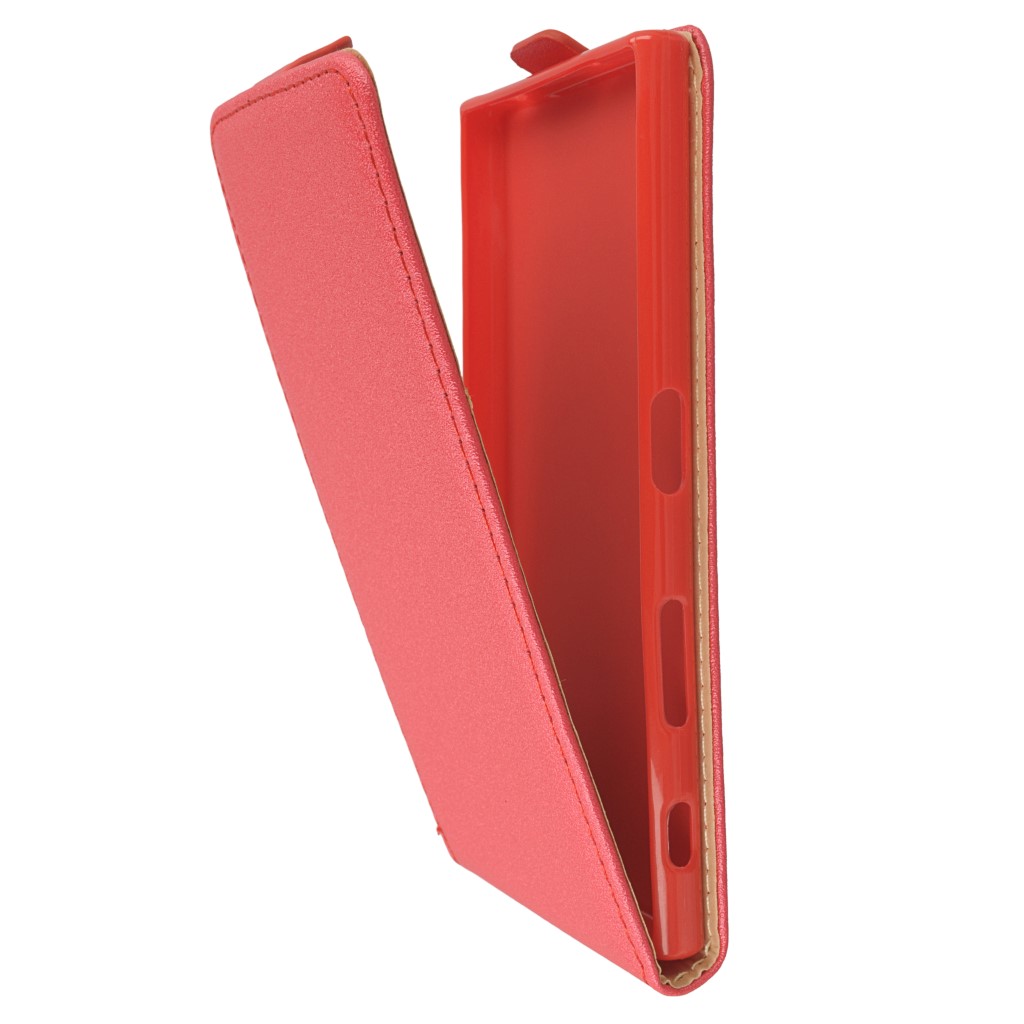 Pokrowiec z klapk na magnes Prestige Slim Flexi czerwony SONY Xperia XZ / 6