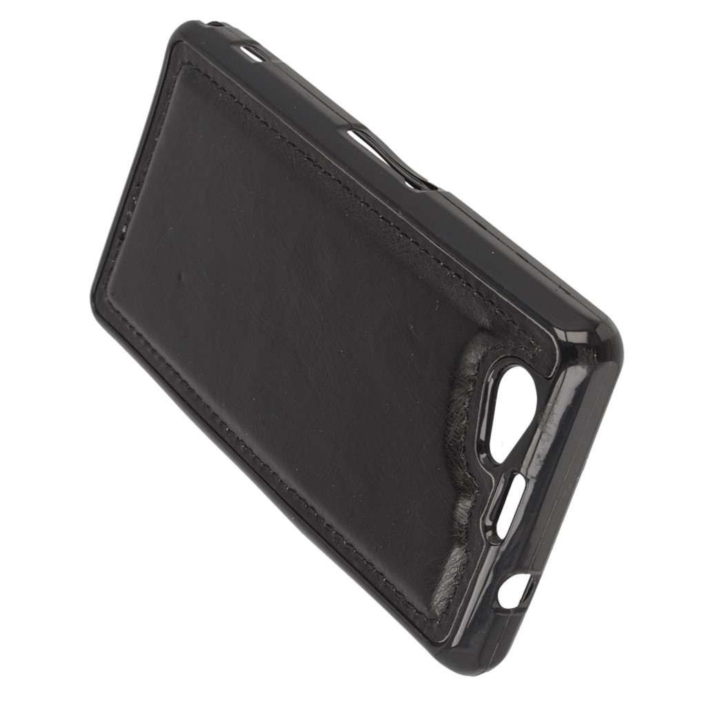 Pokrowiec etui Wallet 2w1 Zipper czarny SONY Xperia Z1 Compact / 8