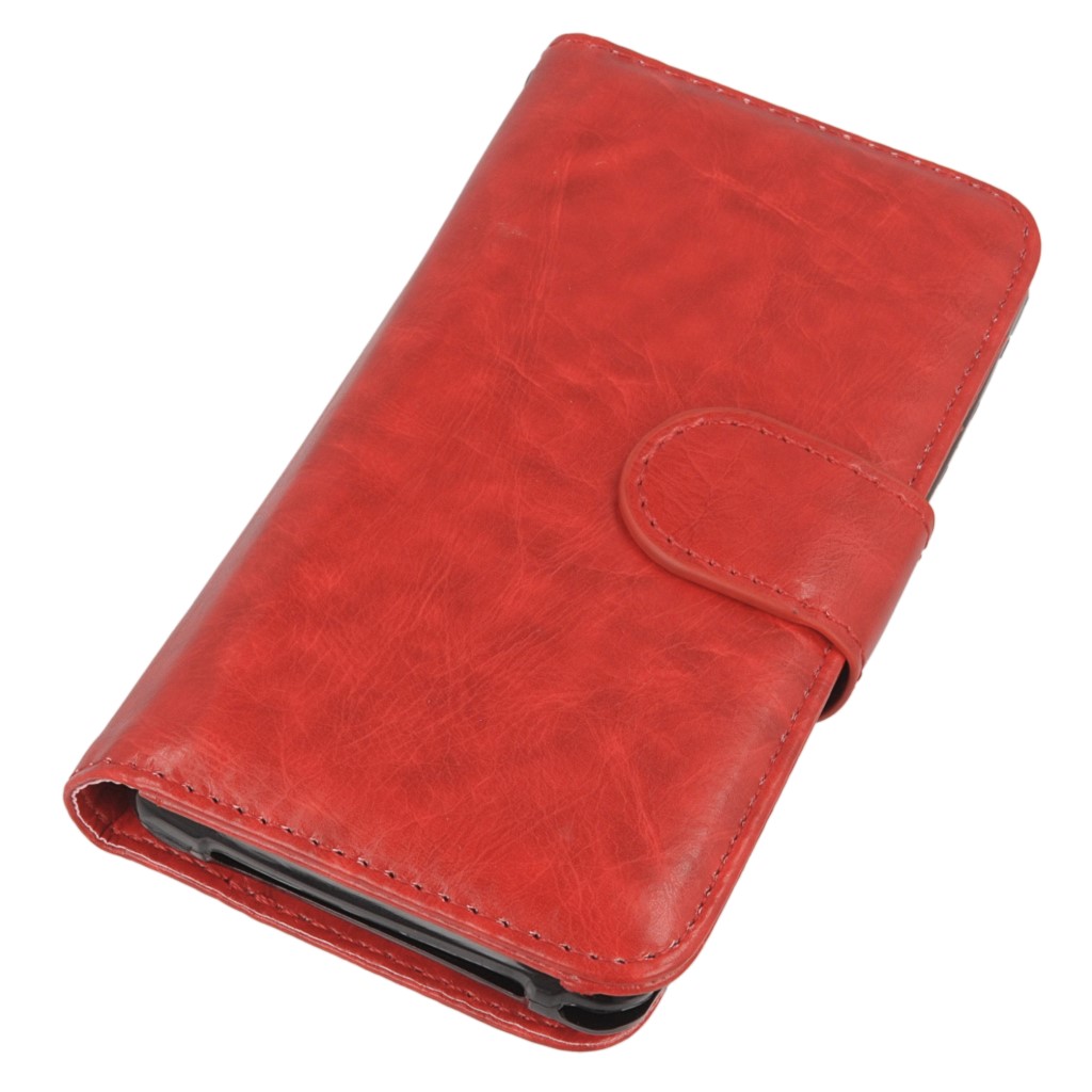 Pokrowiec etui Wallet 2w1 Zipper czerwony SONY Xperia Z1 Compact / 2
